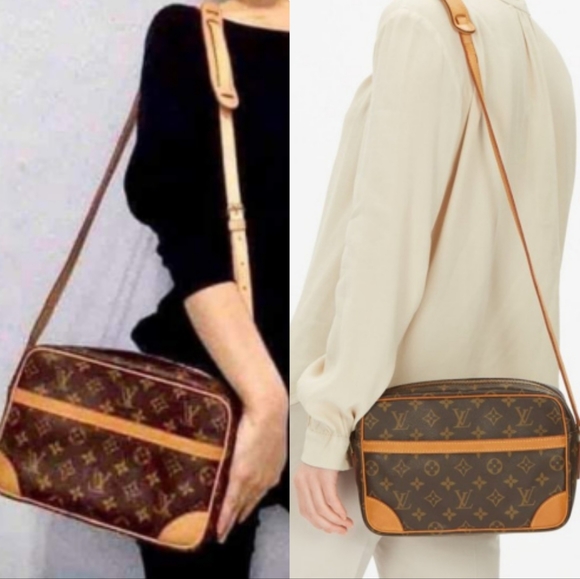 💕DISCONTINUED Very Rare Crossbody LOUIS VUITTON Trocadero 27/ MM Monogram - Picture 2 of 16